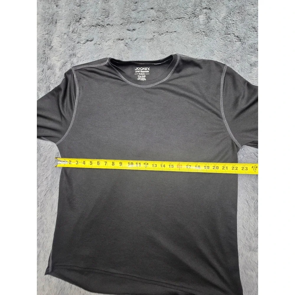Jockey Smart Thermals Mens XL Charcoal Gray Long Sleeve Base Layer Top 123187
